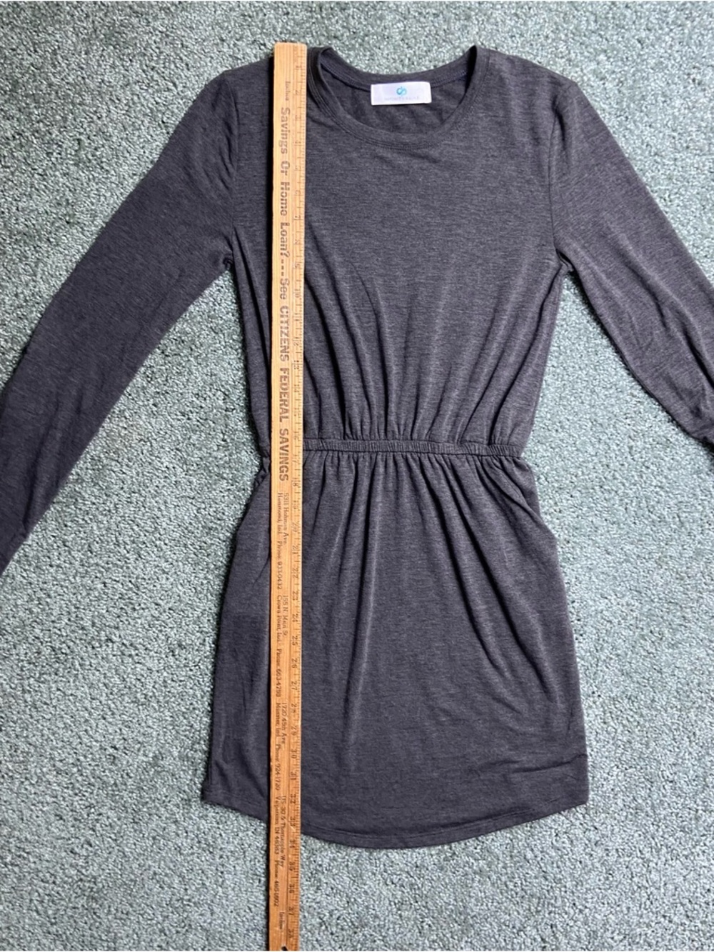 Infinity Raine Charcoal Dress Size Small - Picture 10 of 11